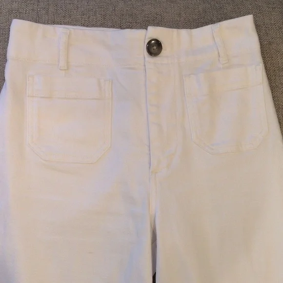 Maeve The Colette Women's White Wide-Leg Pants 28 - Picture 2 of 11